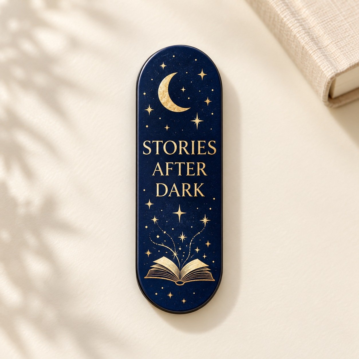 Stories After Dark Phone Grip by Euonia Press — front view