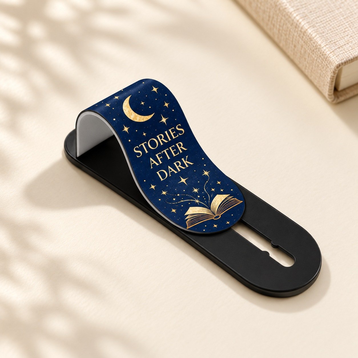 Stories After Dark Phone Grip by Euonia Press — raised grip and print detail