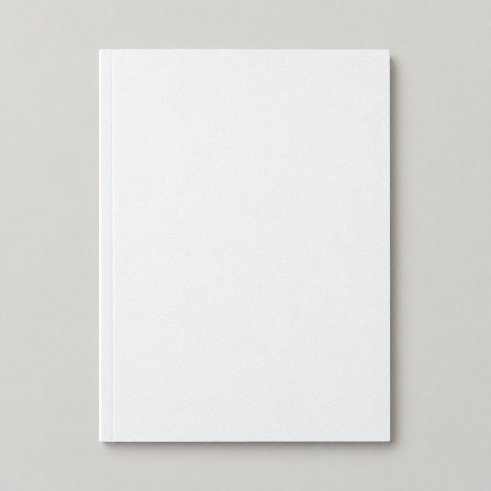 Unprinted author daily planner material reference; finished product includes the chosen print