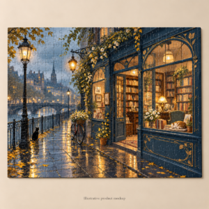 Rainy Window — Rainy Bookshop Street 120-Piece Jigsaw Puzzle