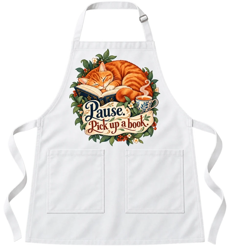 Reading Pause Reading Apron