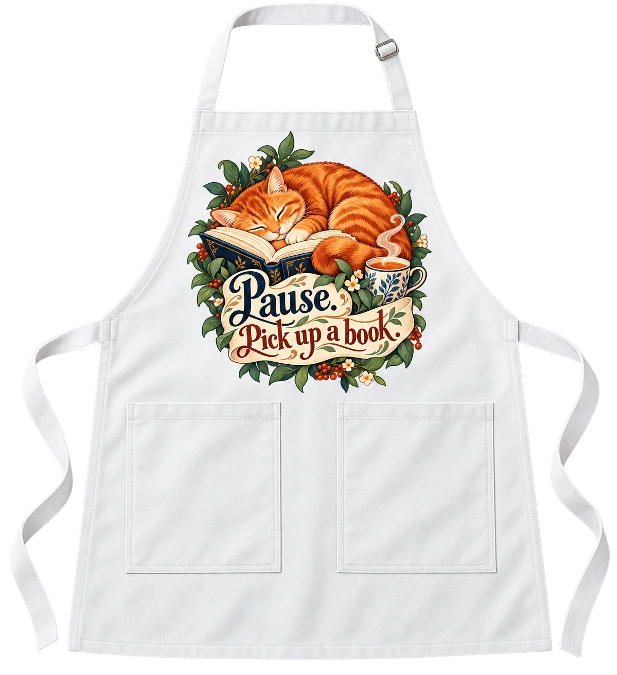 Reading Pause Reading Apron