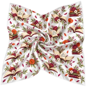 Reading Takes Wing Bookish Satin Scarf