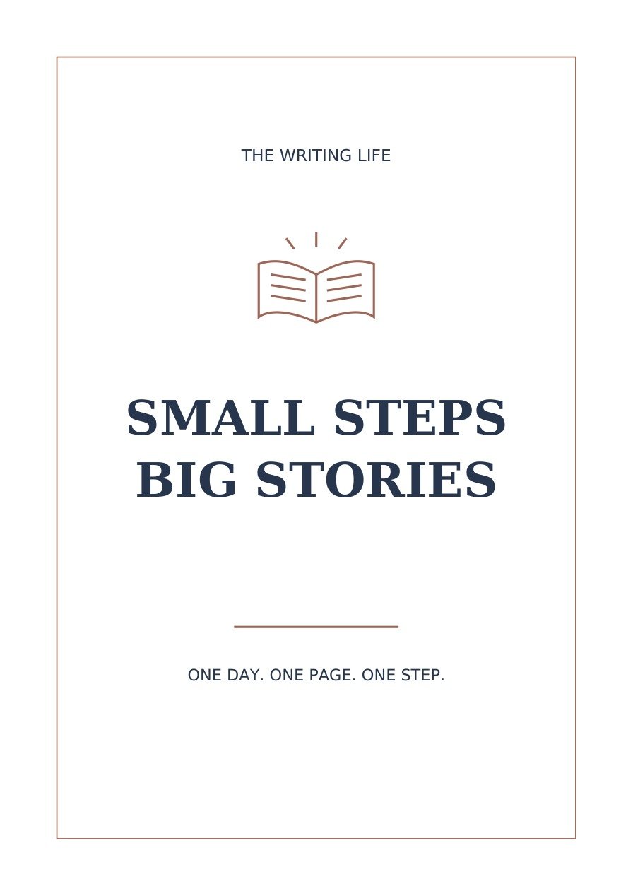 Small Steps Big Stories Author Planner
