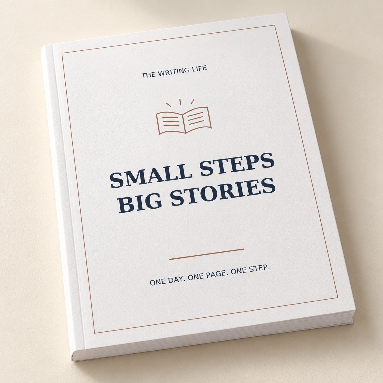 Small Steps Big Stories Author Planner — illustrative product mockup