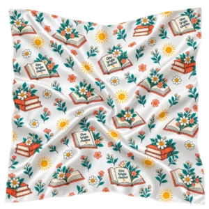 Sunrise Chapter Club Bookish Satin Scarf