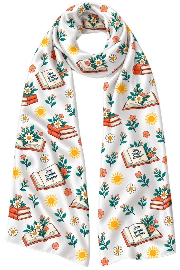 Sunrise Chapter Club Bookish Satin Stole