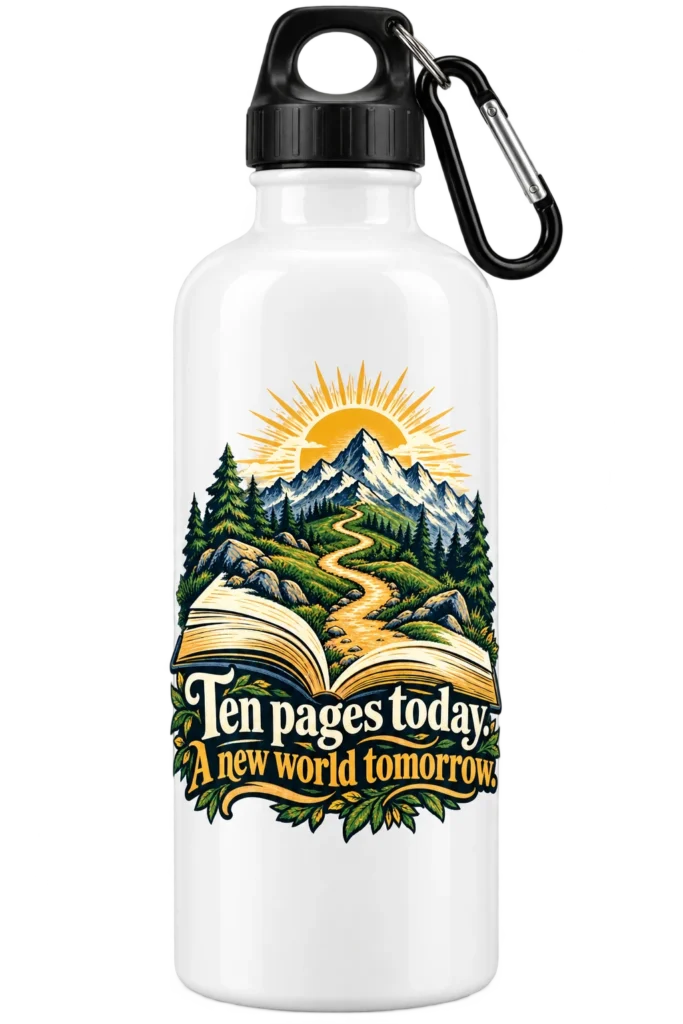 Ten Pages Today Sipper Bottle