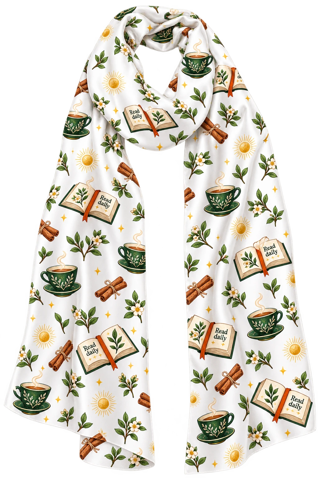 The Everyday Reading Hour Bookish Satin Stole