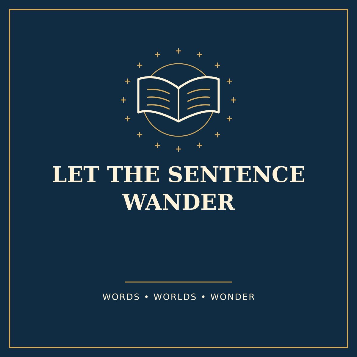 Let the Sentence Wander Writer Canvas — artwork reference