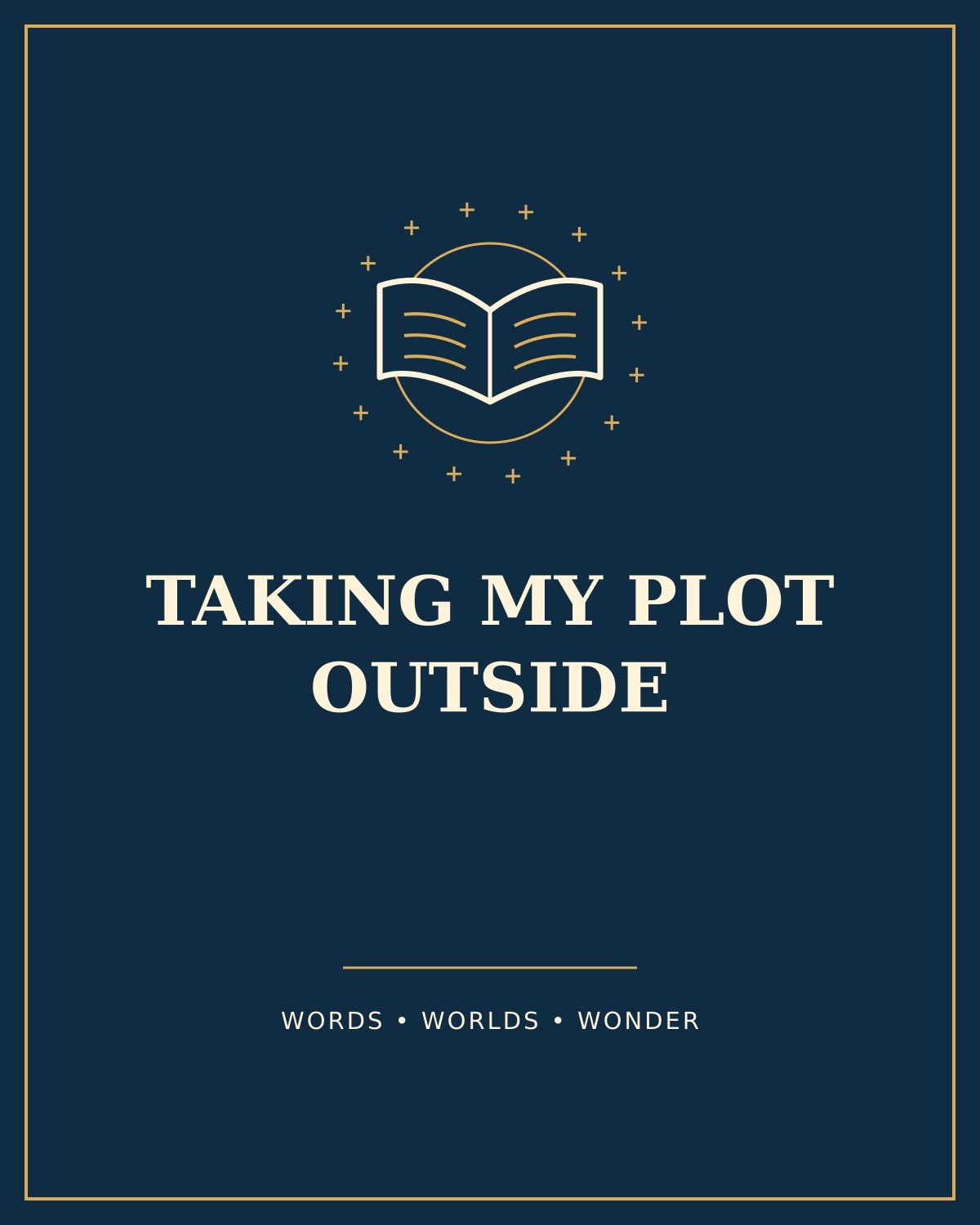 Taking My Plot Outside Writer Zipper Tote — artwork reference