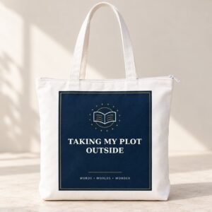 Taking My Plot Outside Writer Zipper Tote