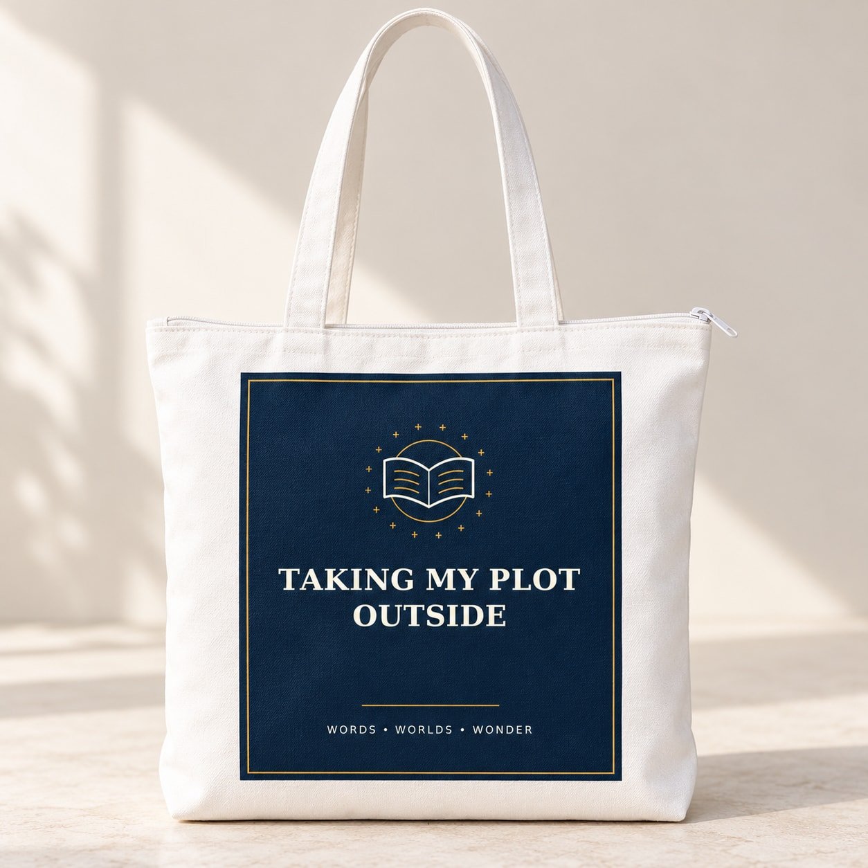 Taking My Plot Outside Writer Zipper Tote