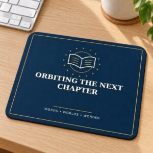 Orbiting the Next Chapter Writer Mouse Pad