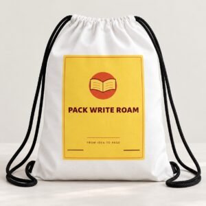 Pack Write Roam Writer Drawstring Bag