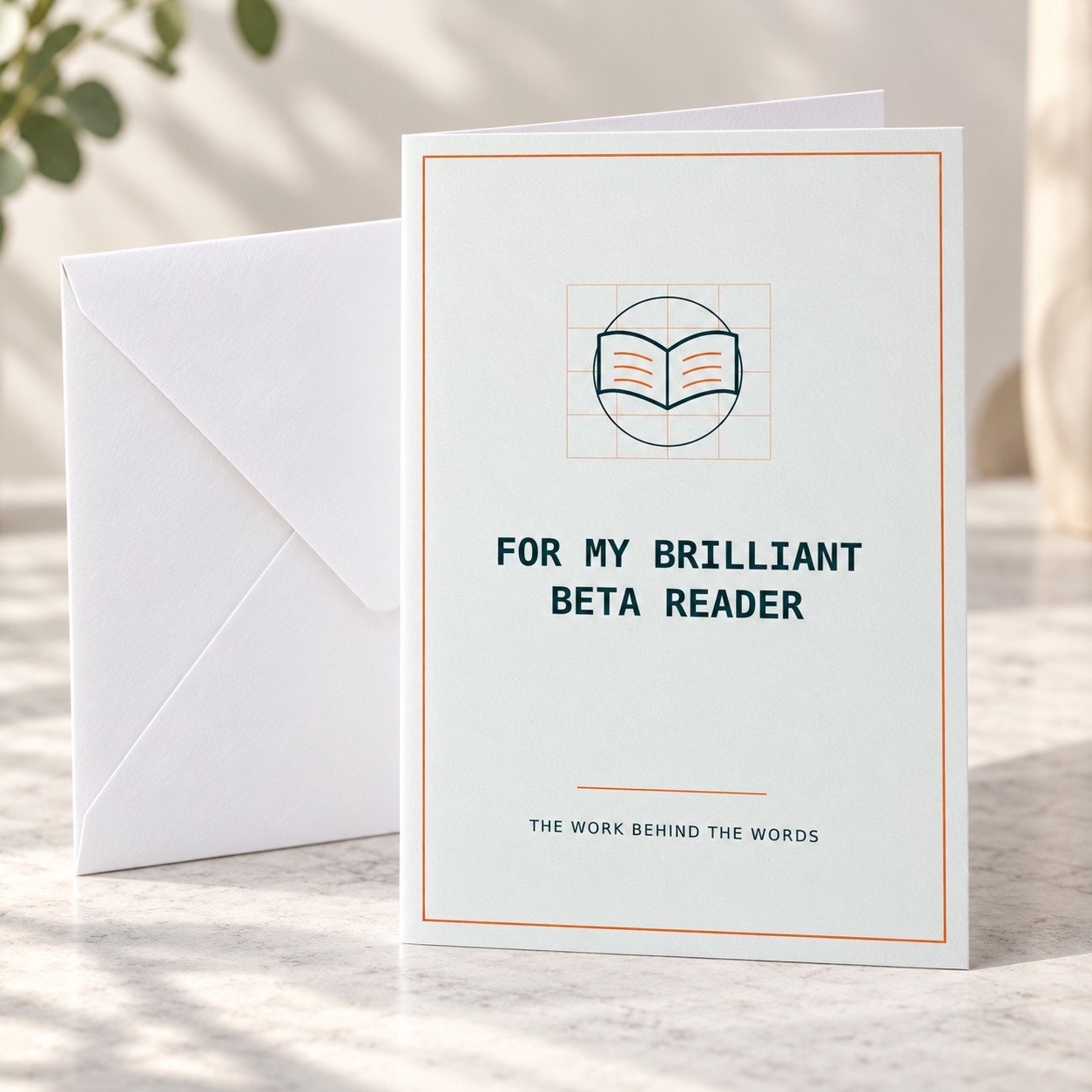 For My Brilliant Beta Reader Writer Greeting Card