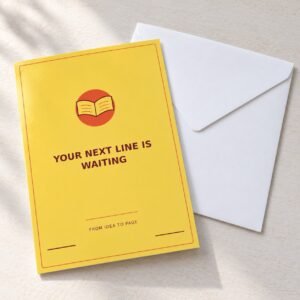 Your Next Line Is Waiting Writer Postcard