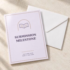Custom Submission Milestone Writer Postcard