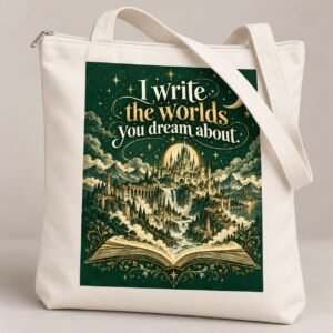 Midnight Worldbuilder Writer Zipper Tote