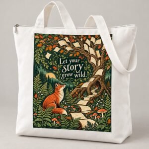 Wildwood Stories Writer Zipper Tote
