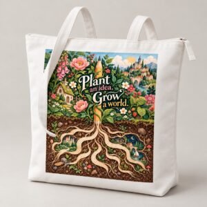 The Plot Garden Writer Zipper Tote