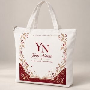 Signature Author Personalised Writer Zipper Tote