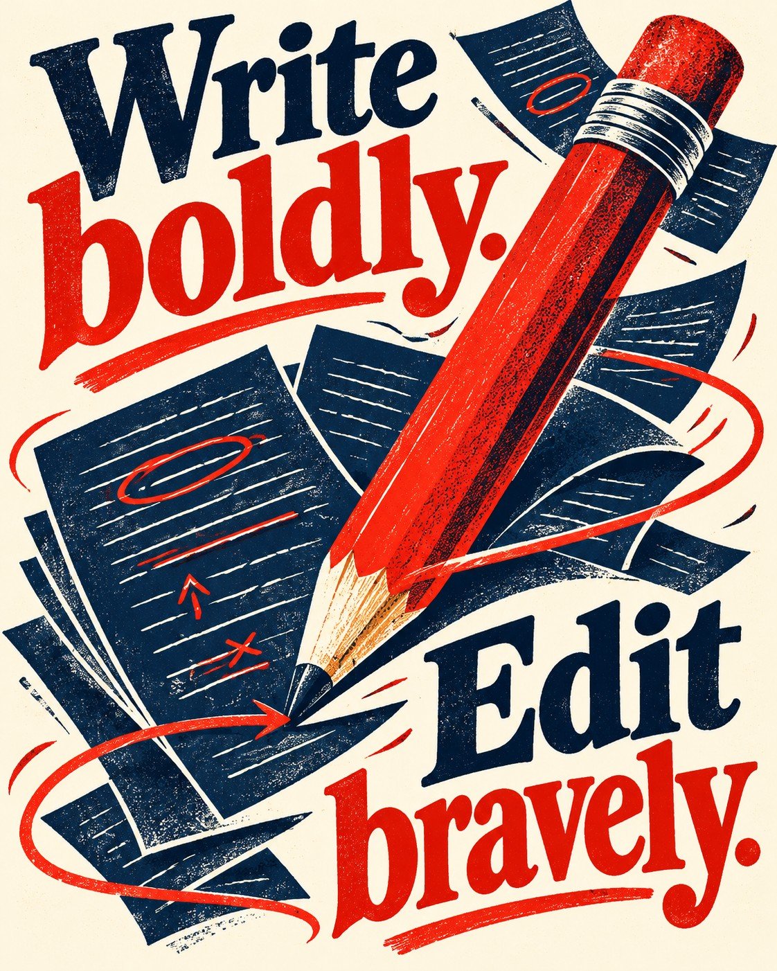 The Red Pencil Club Writer Mouse Pad - Image 2